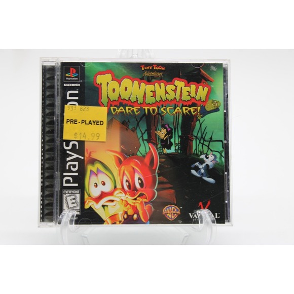 PS1 Tiny Toon Adventures: Toonenstein Dare to Scare (1999) CIB w/ Manual + Reg. - Picture 2 of 9